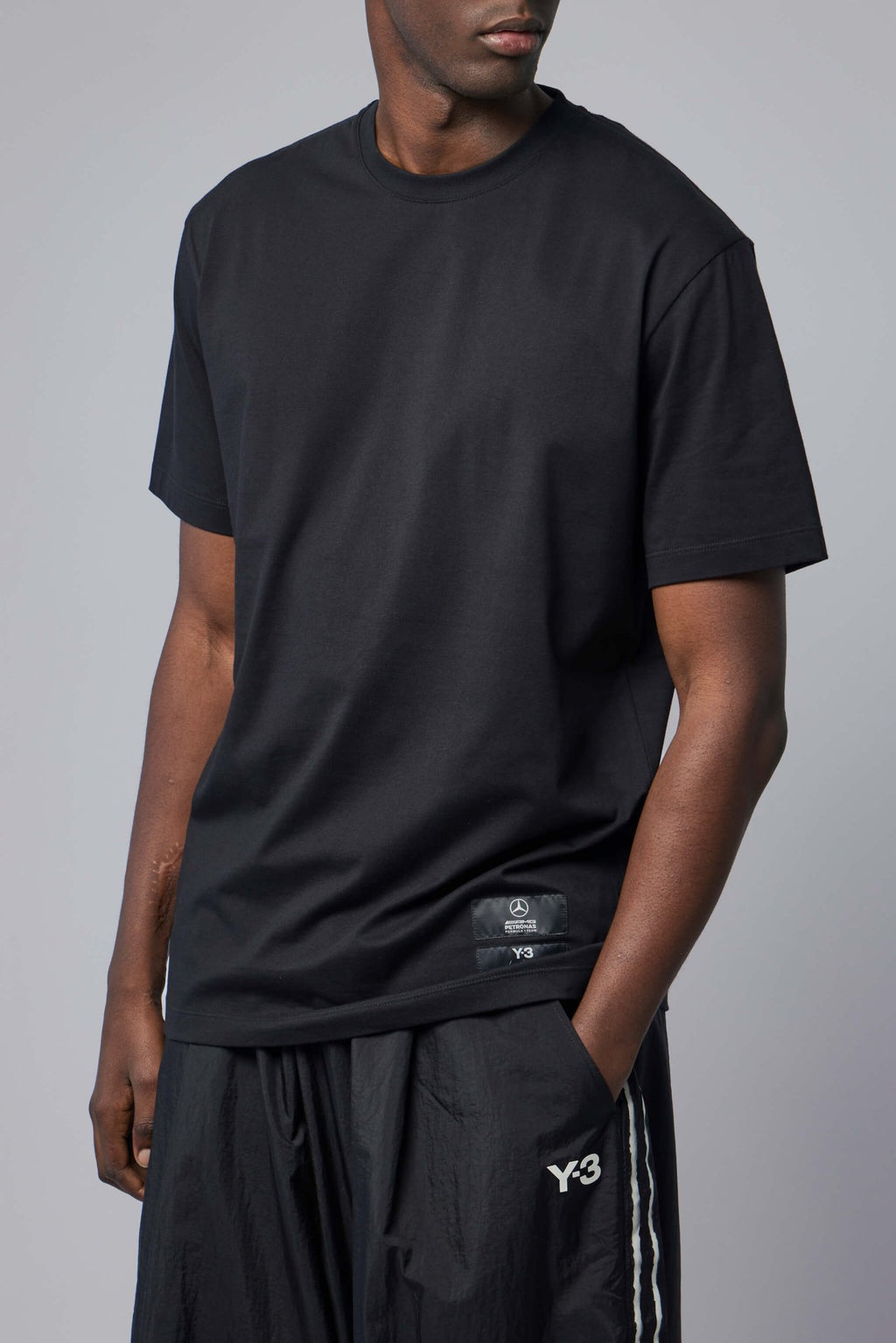 Y - 3 Yohji Yamamoto X AMG - F1 Logo Ss Tee - LABELS