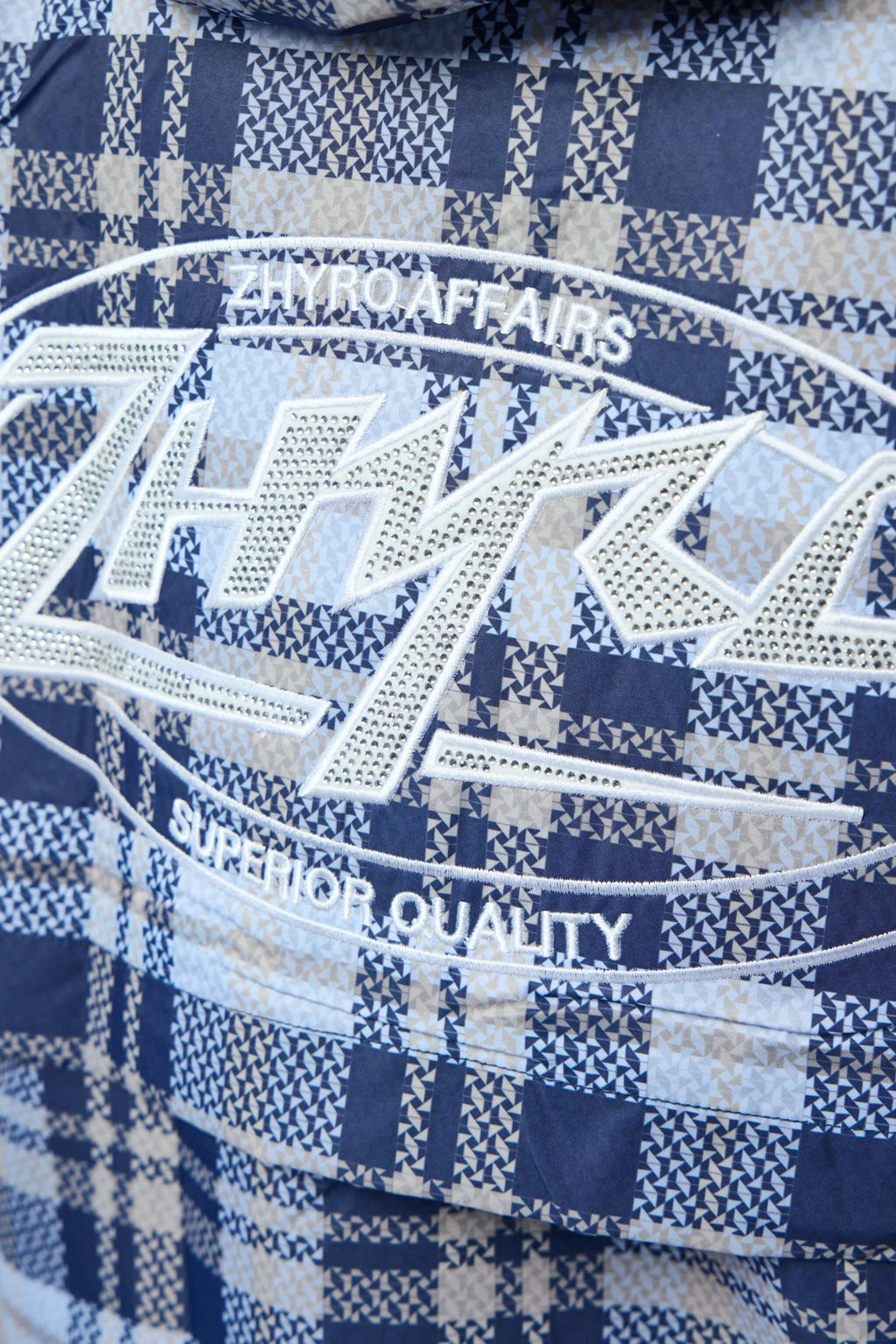Zhyro - Hooded Plaid Windbreaker Jacket - LABELS