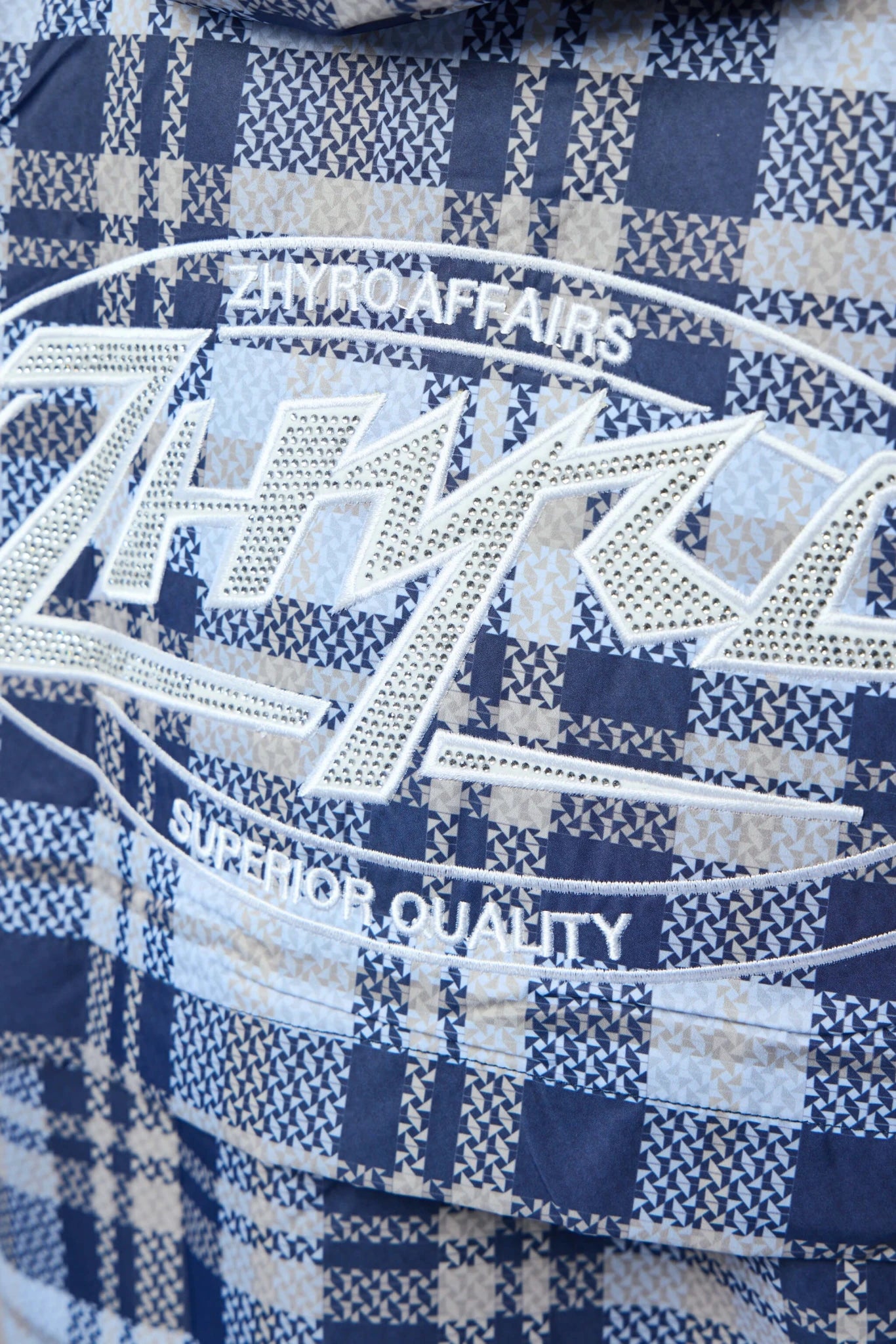 Zhyro - Hooded Plaid Windbreaker Jacket - LABELS