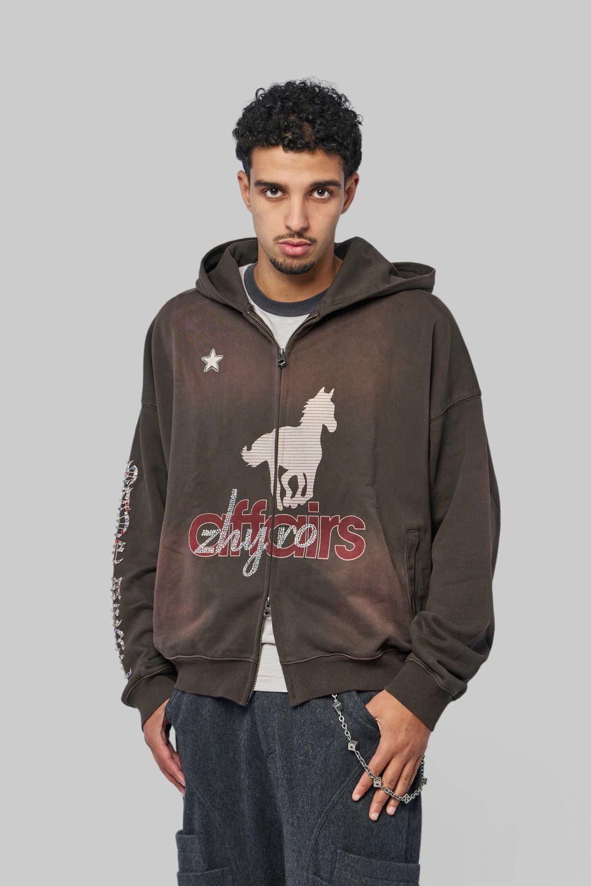 Zhyro - Horsey Zip Hoodie - LABELS