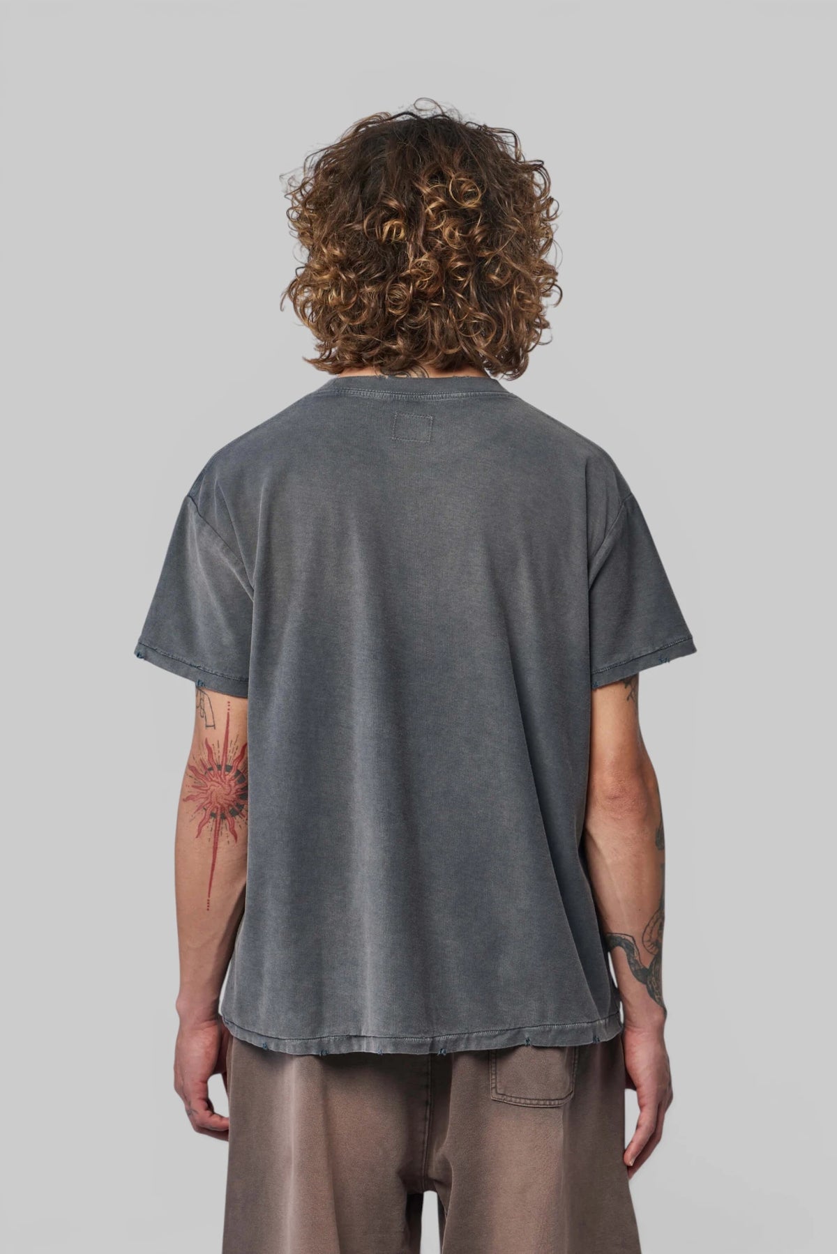 Zhyro Mercy Tee crew neck detail in cotton fabric
