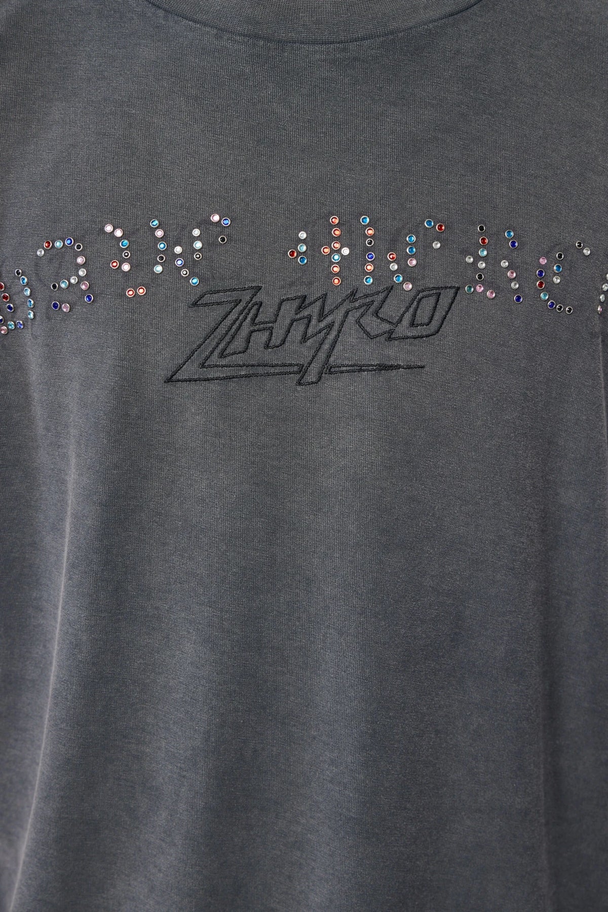 Model wearing Zhyro Mercy Tee with relaxed fit