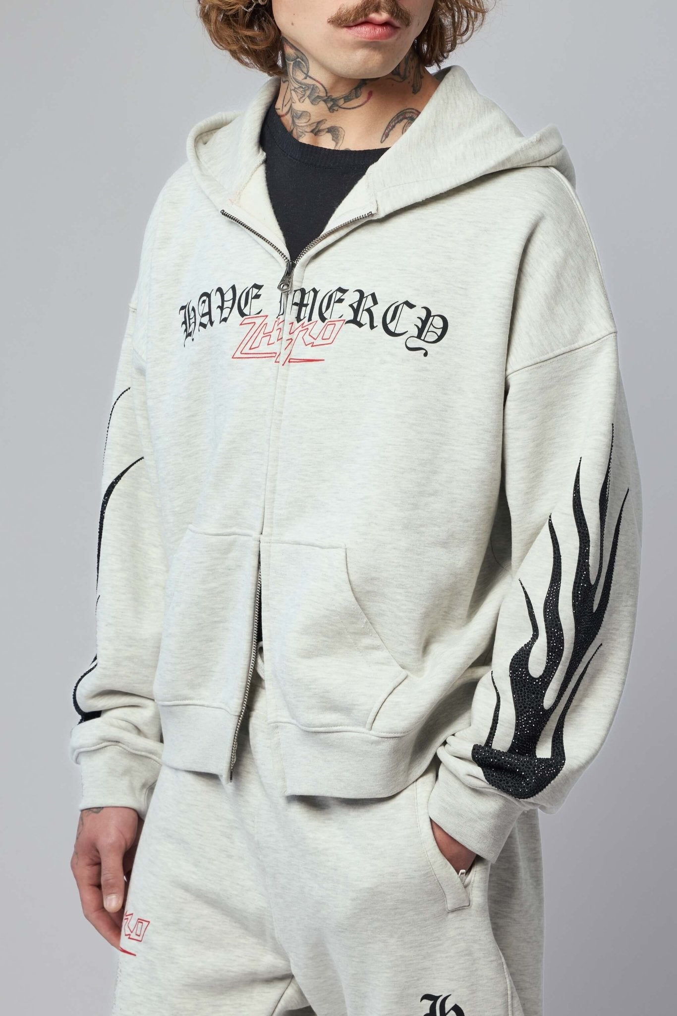 Zhyro Hoodies - Mercy Zip Hoodie with Bold Graphics – LABELS