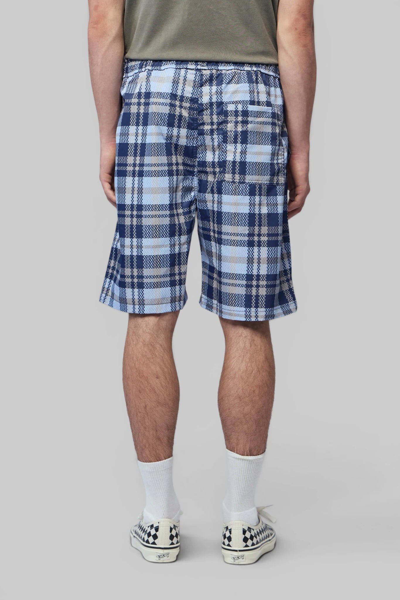 Zhyro - Nylon Plaid Shorts - LABELS
