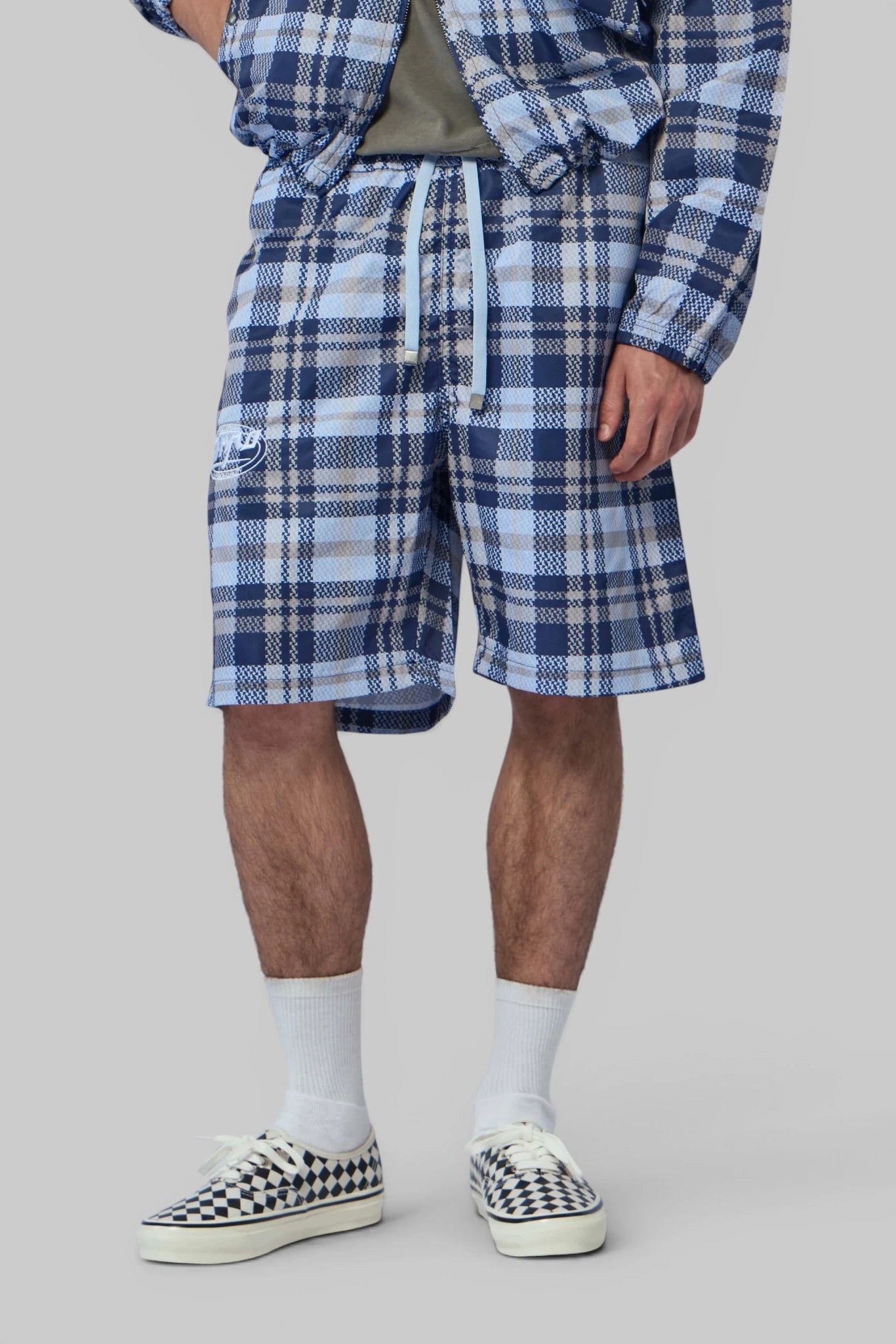 Zhyro - Nylon Plaid Shorts - LABELS