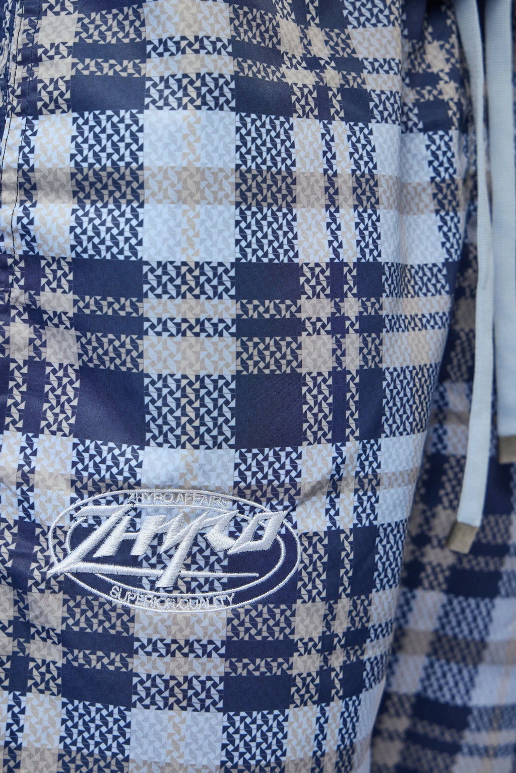 Zhyro - Nylon Plaid Shorts - LABELS