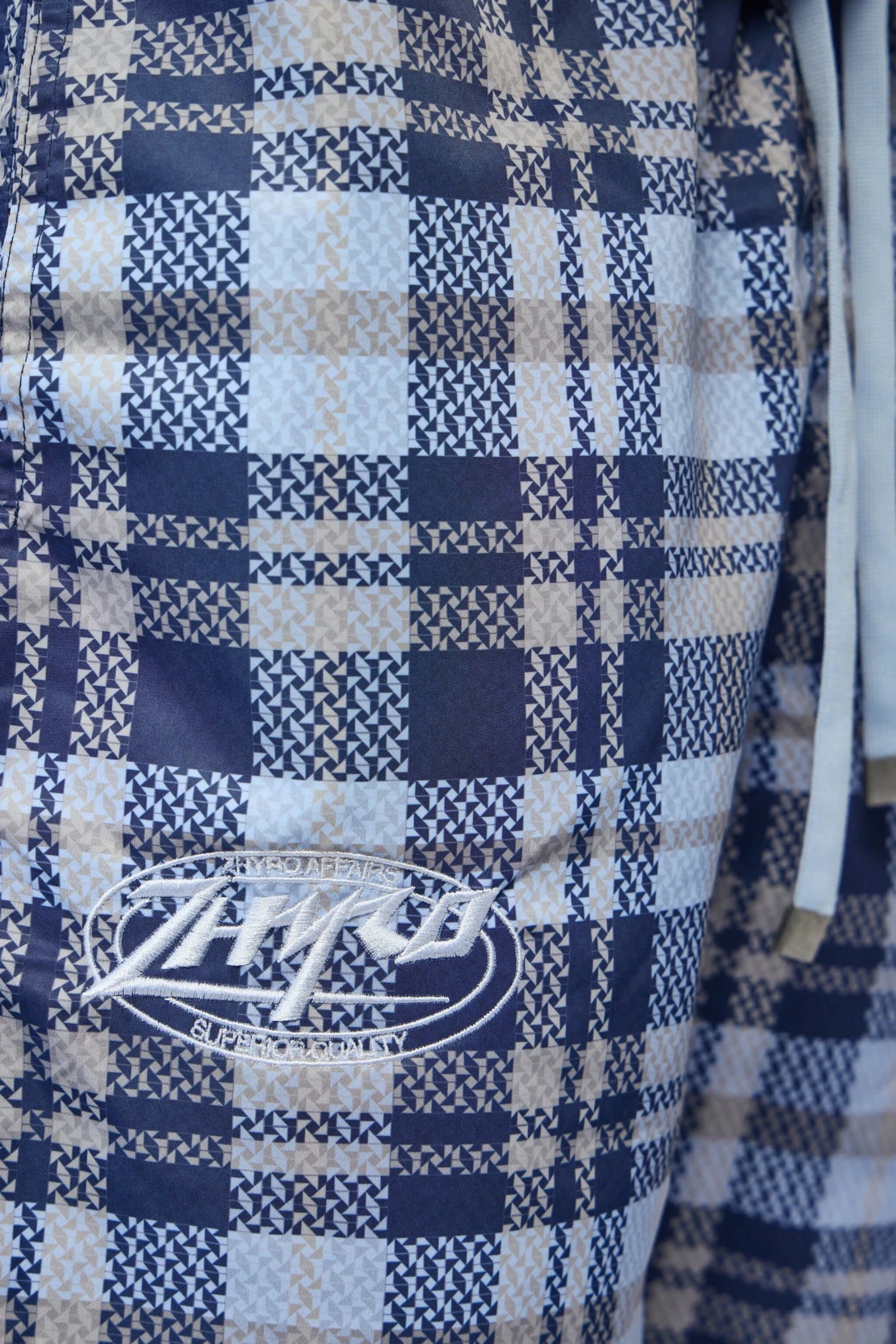 Zhyro - Nylon Plaid Shorts - LABELS