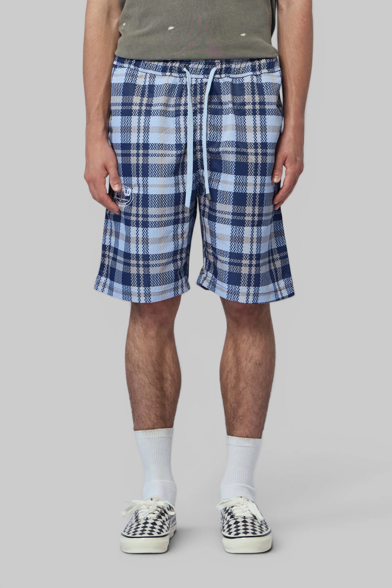 Zhyro - Nylon Plaid Shorts - LABELS