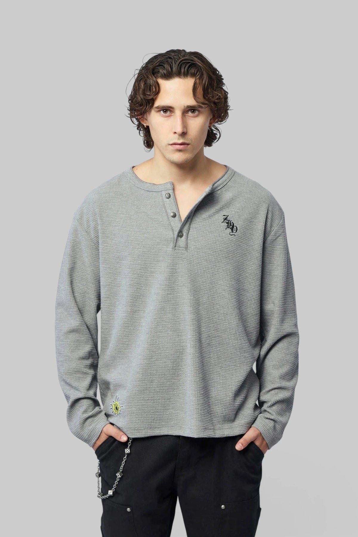 Zhyro - Waffle Henley - LABELS