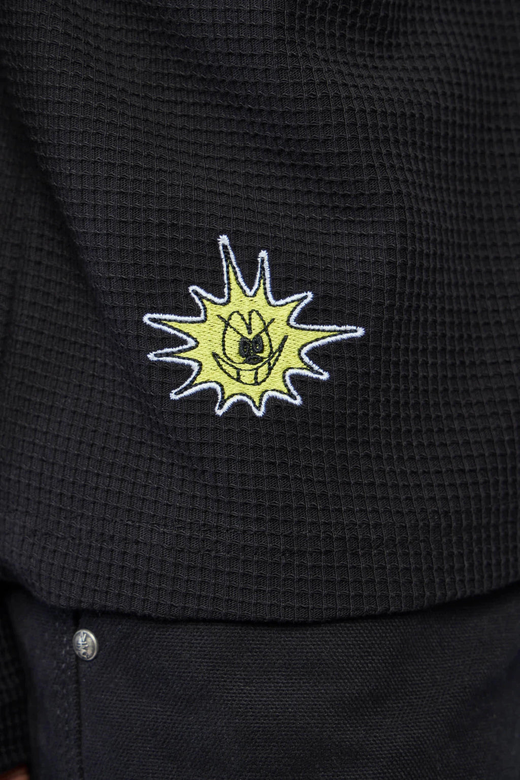 Zhyro - Waffle Henley | ZHY20026117 | Black - LABELS