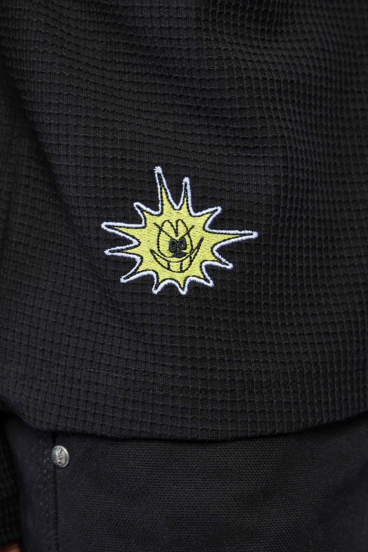 Zhyro - Waffle Henley | ZHY20026117 | Black - LABELS