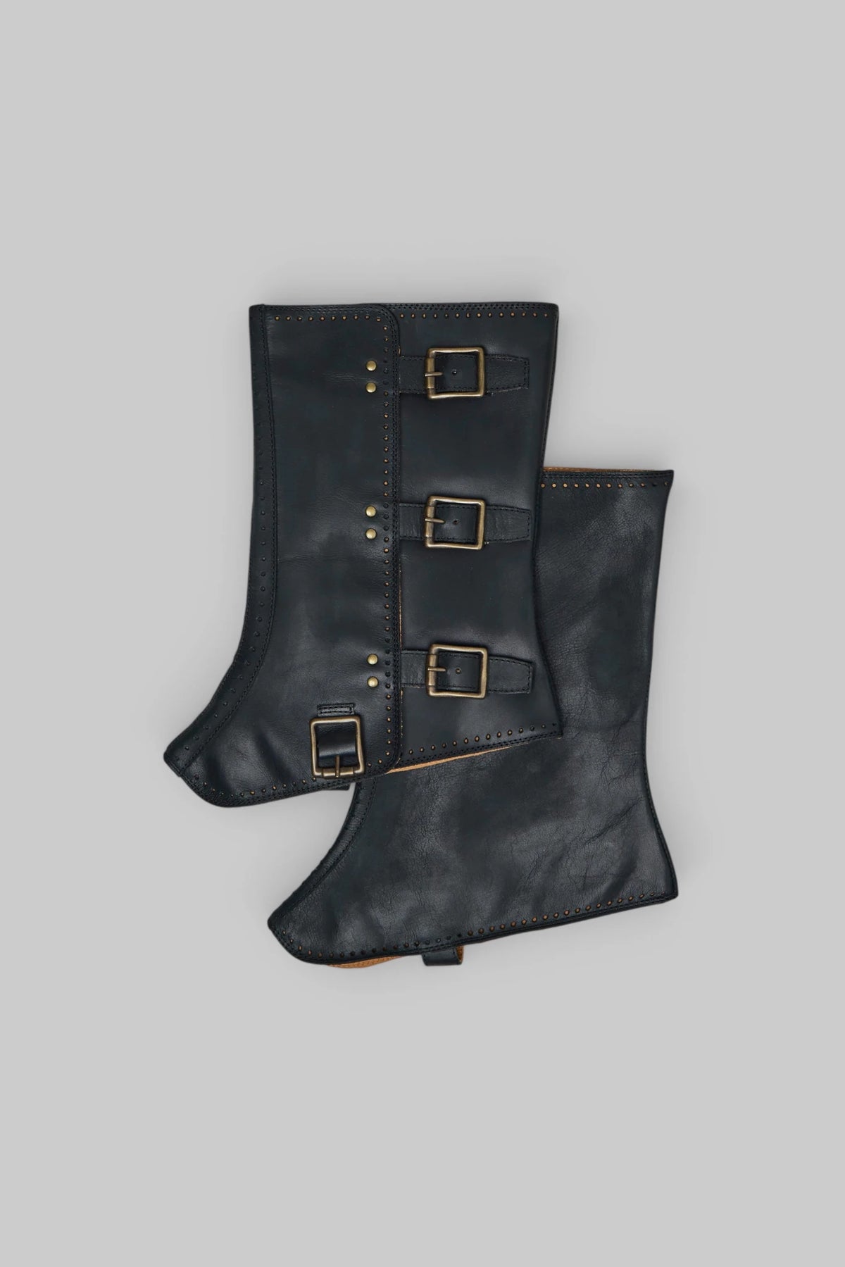 Ziggy Chen - Brass Tip Buckle Boots With Spats - LABELS