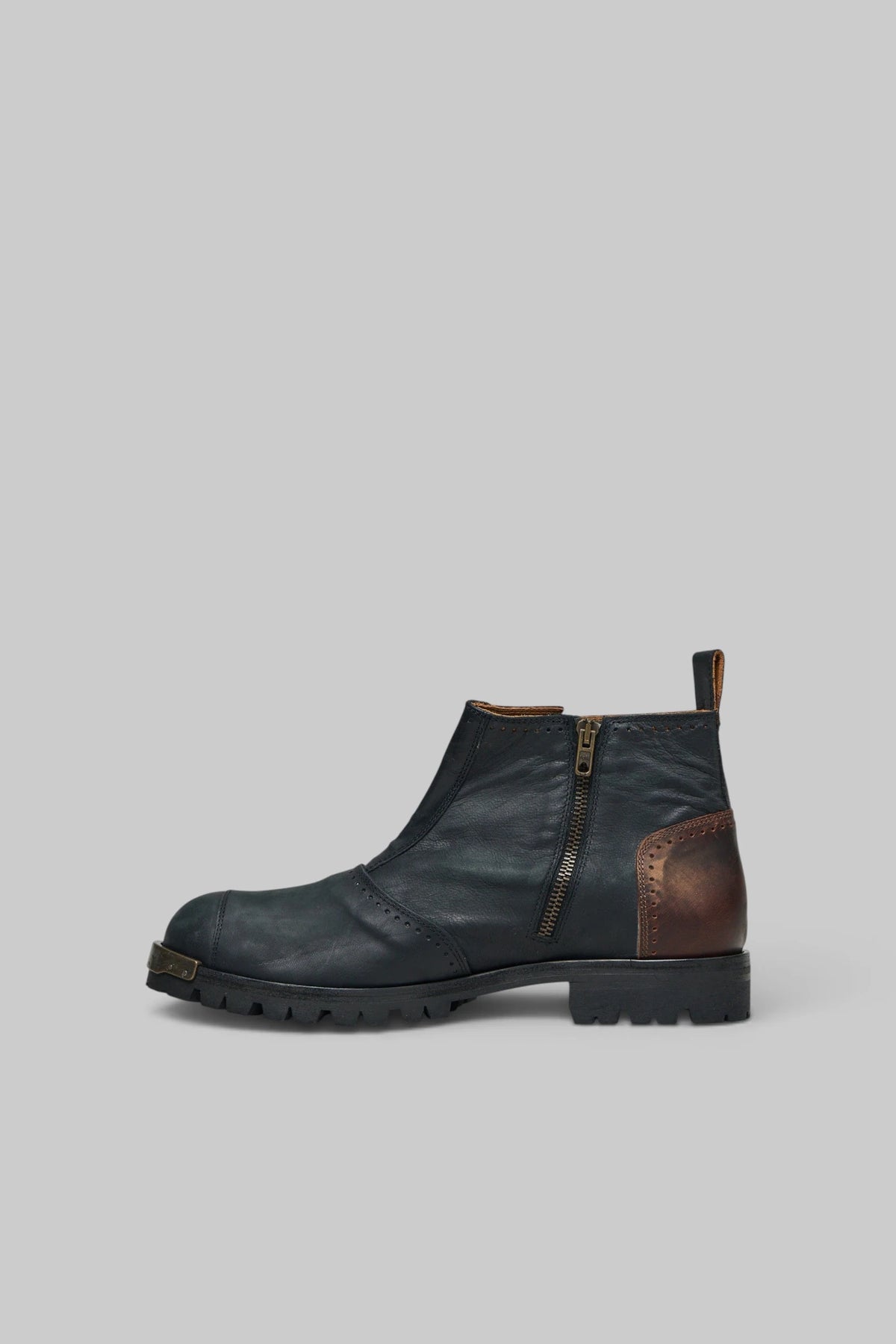 Ziggy Chen - Brass Tip Buckle Boots With Spats - LABELS