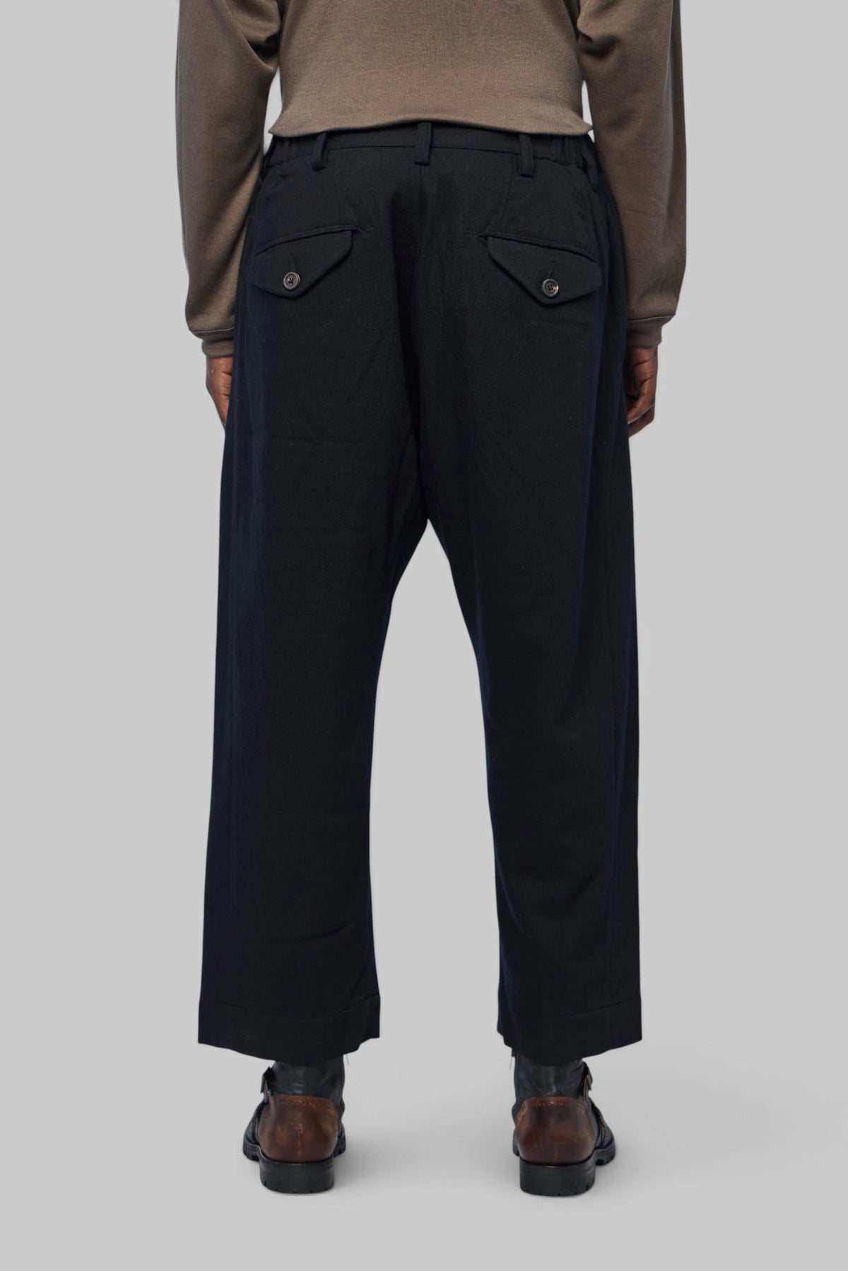 Ziggy Chen - Drop-crotch Tapered Trousers - LABELS