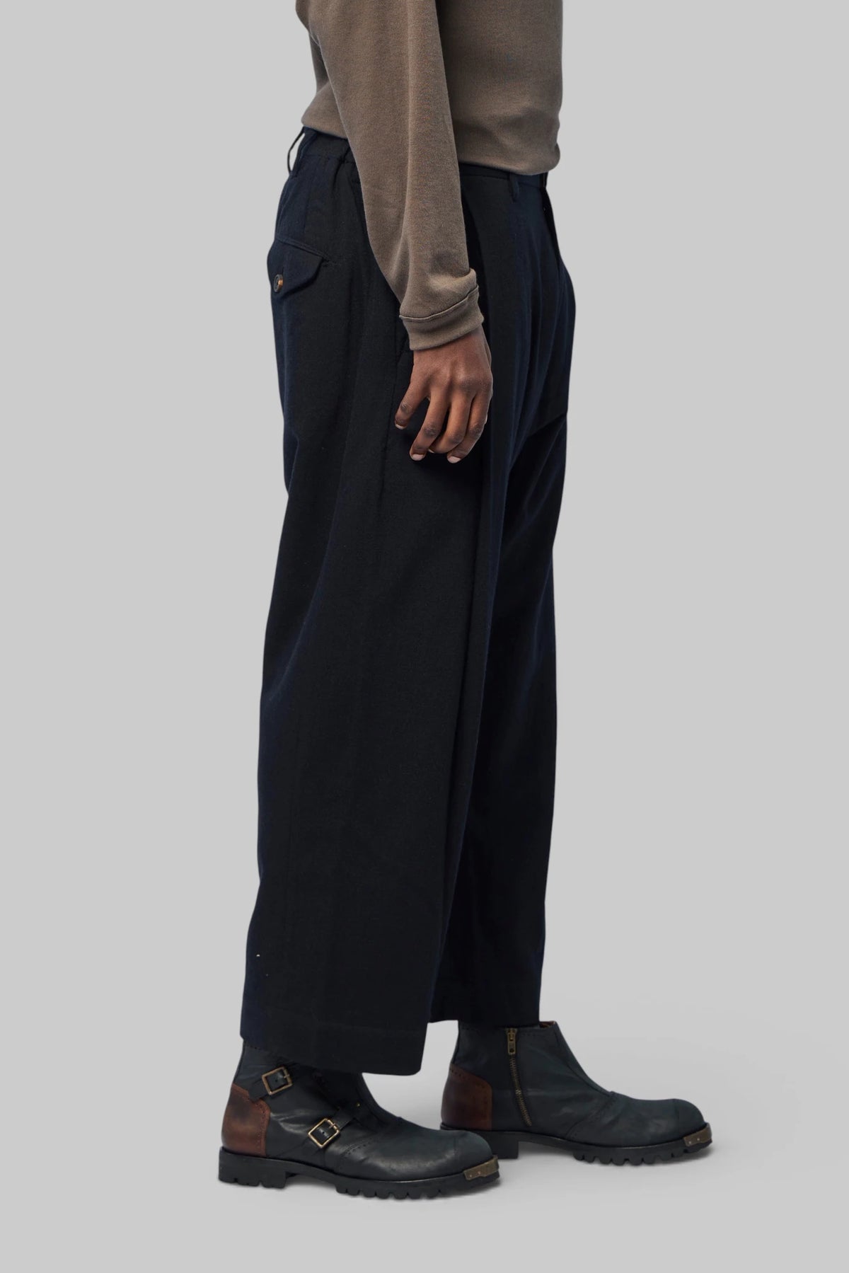 Ziggy Chen - Drop-crotch Tapered Trousers - LABELS