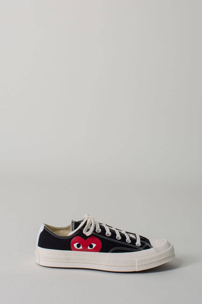 Comme des garcons outlet play converse black low