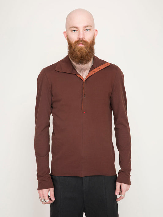 Button Neck Polo