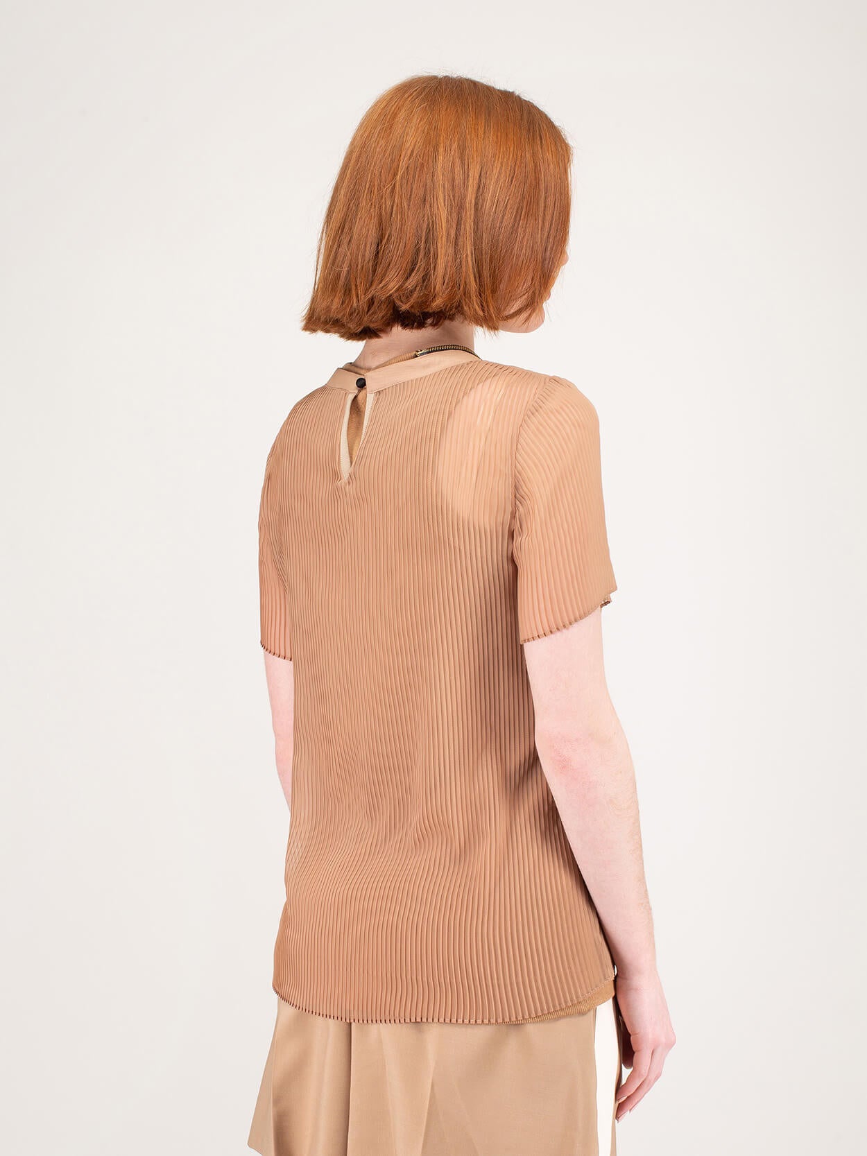 Chiffon x Jersey T-Shirt Knit