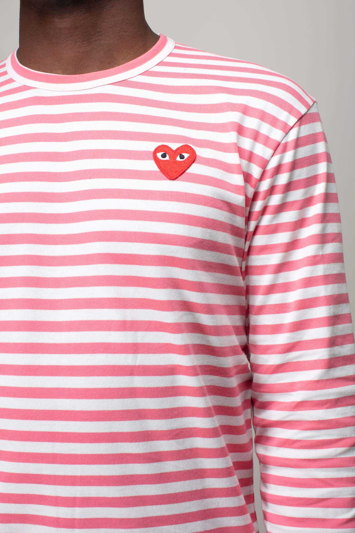 Striped cdg shop long sleeve