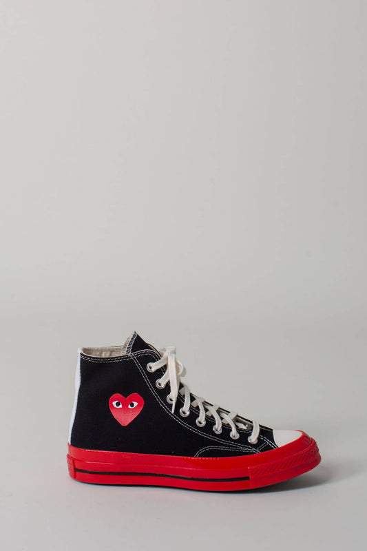 Converse CDG Play High Red Sole