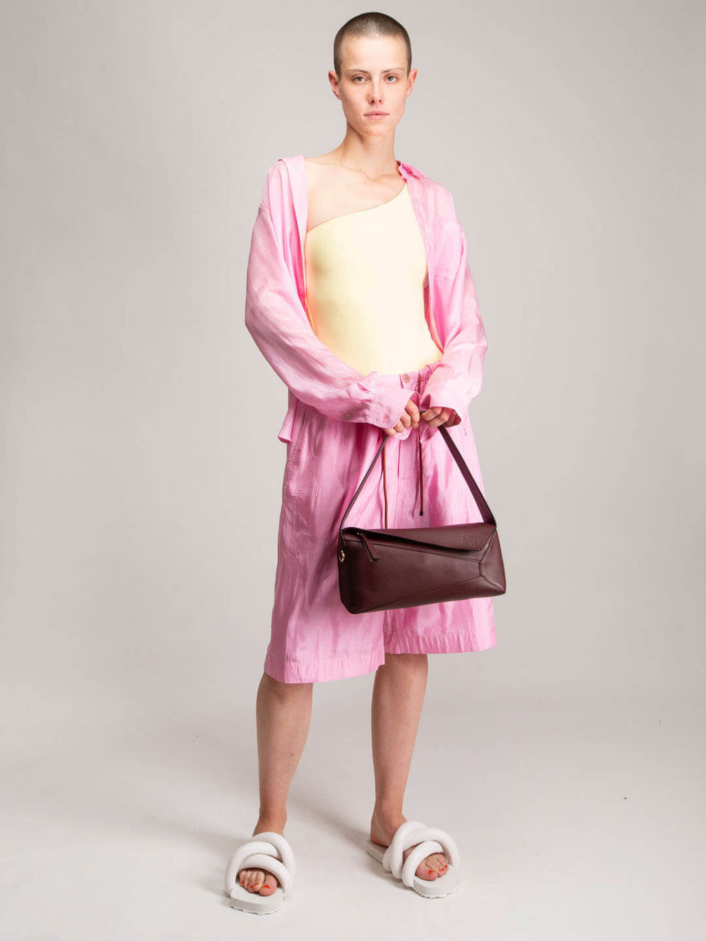 Pollen one shoulder one piece swimsuit