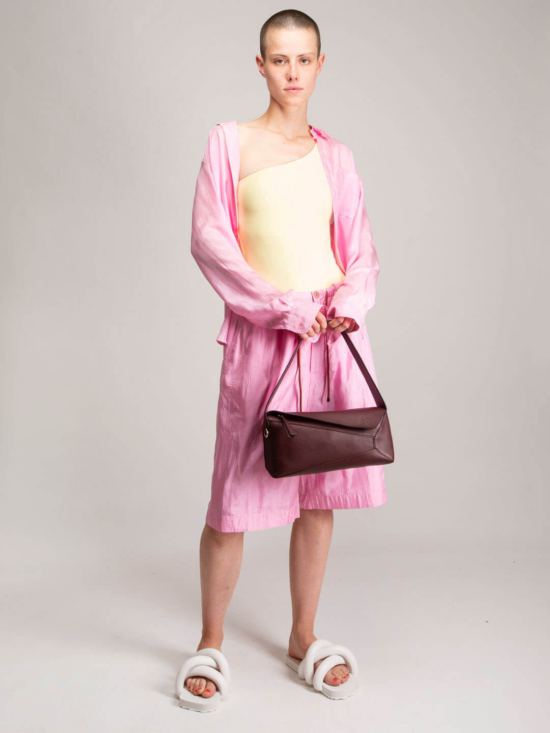 Pollen one shoulder one piece swimsuit