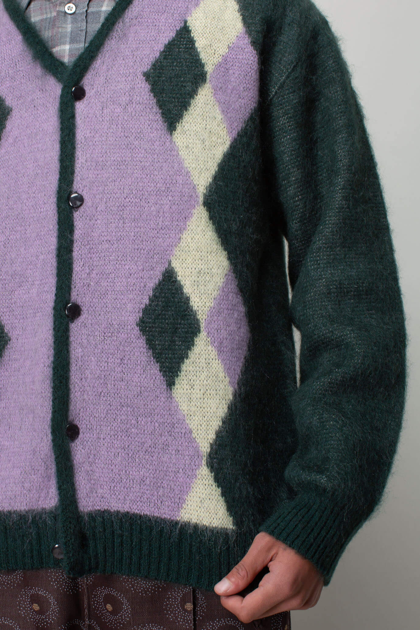 Mohair Cardigan - Diamond