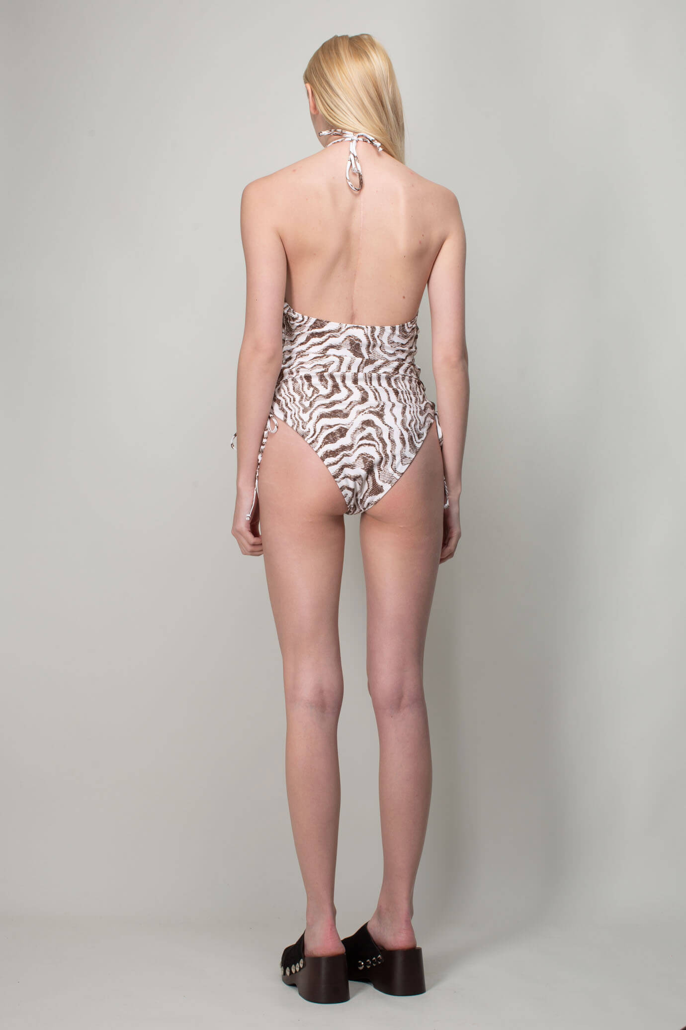 Recycled Printed Tieband Swimsuit