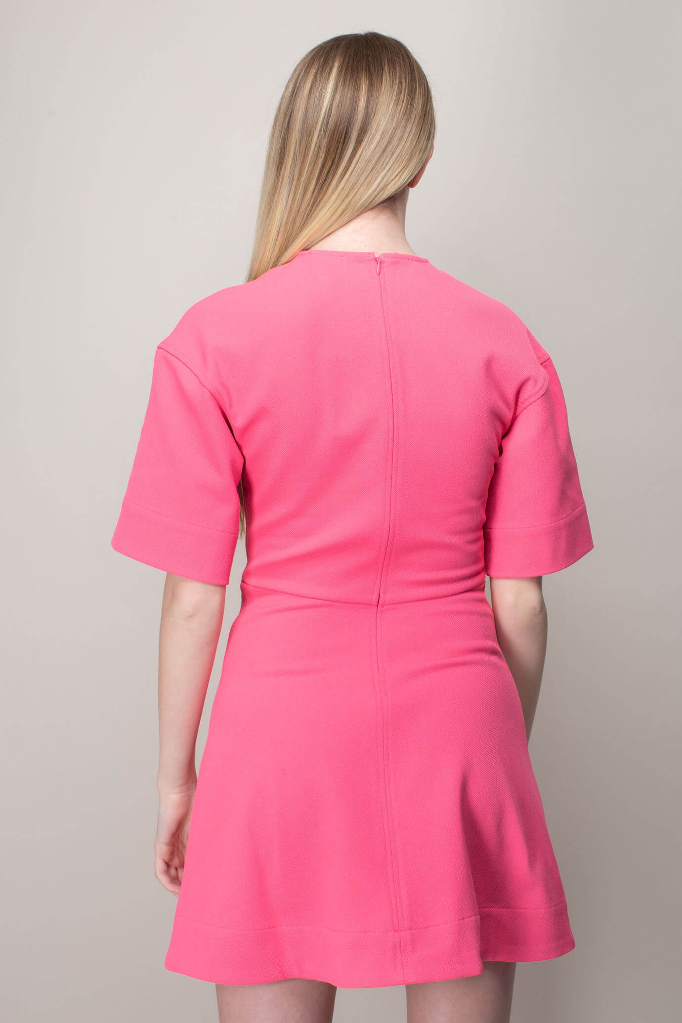 Stretch Suiting V-neck Mini Dress