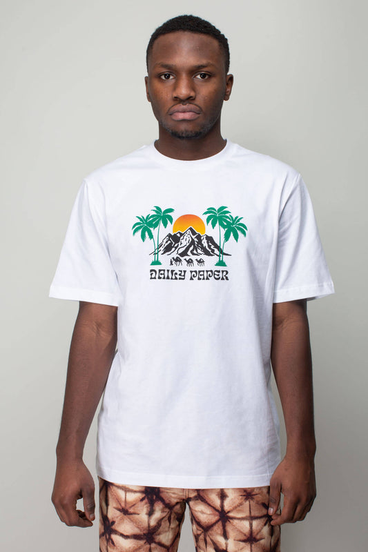 Daily Paper Puscren Ss T-shirt In White