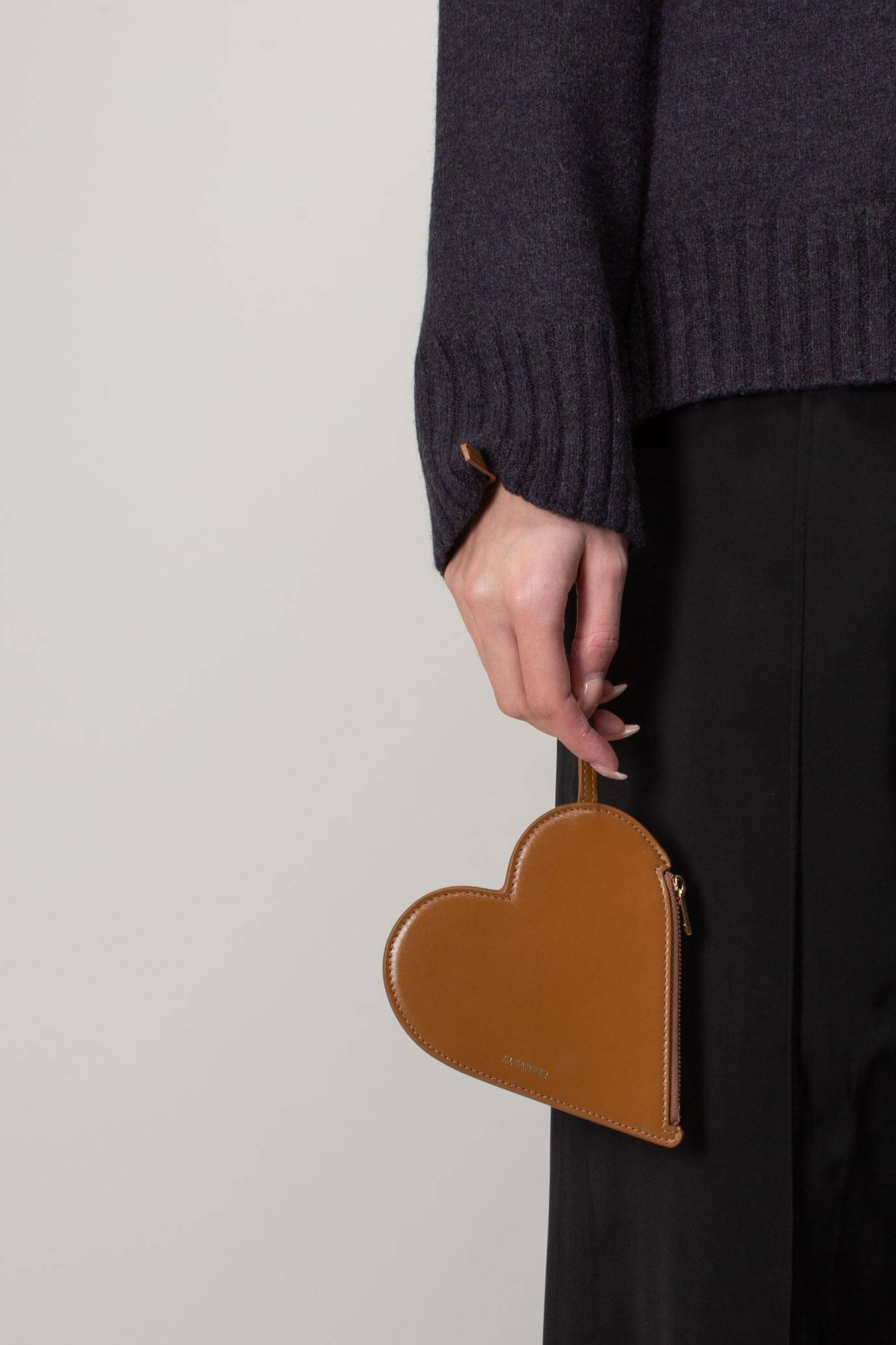 Jil Sander Heart-Shaped Coin Pouch