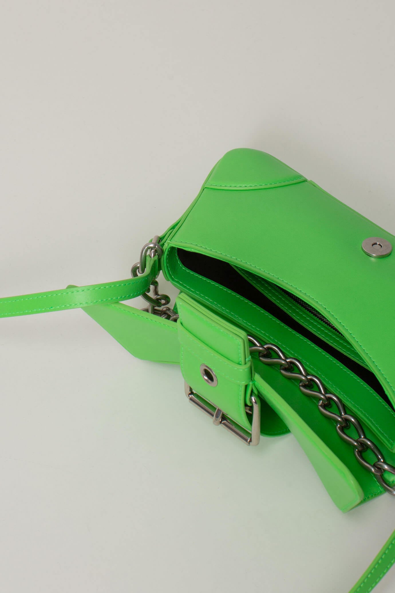 Green Lindsay S leather shoulder bag, Balenciaga