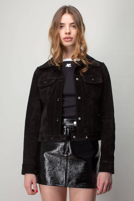Suede Trucker Jacket