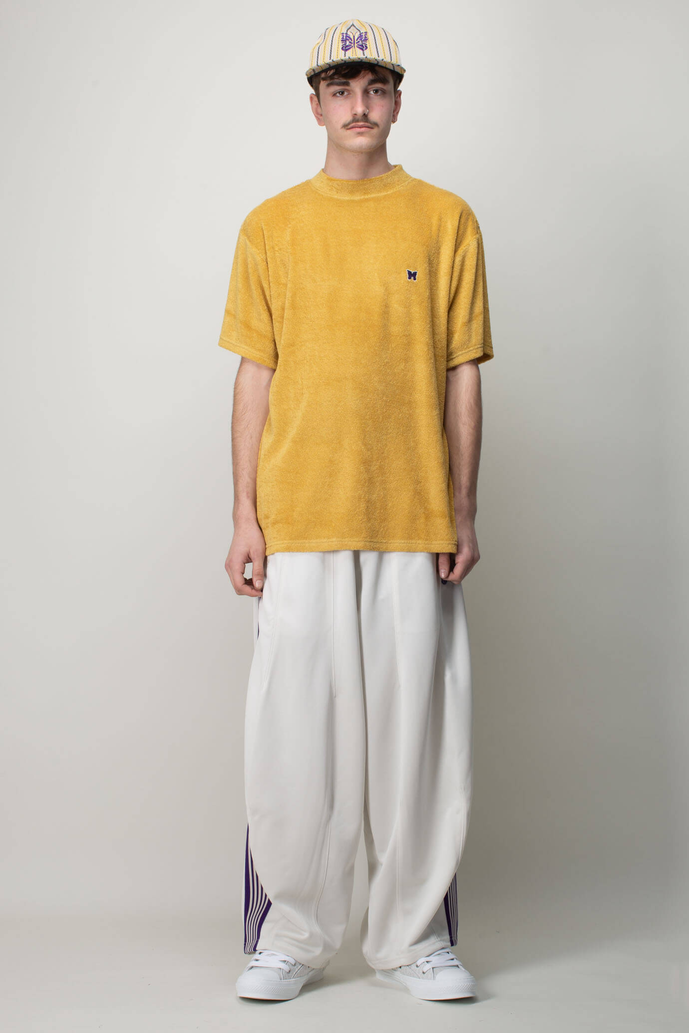 S/S Mock Neck Tee - Pile Jersey