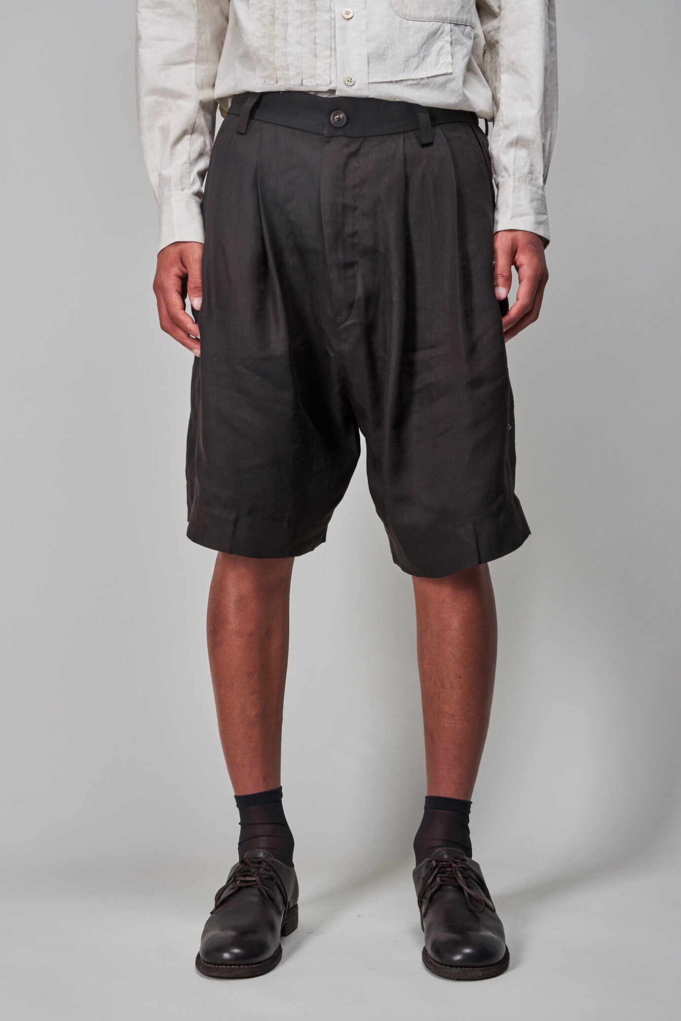 Wide Bermuda Shorts, brown