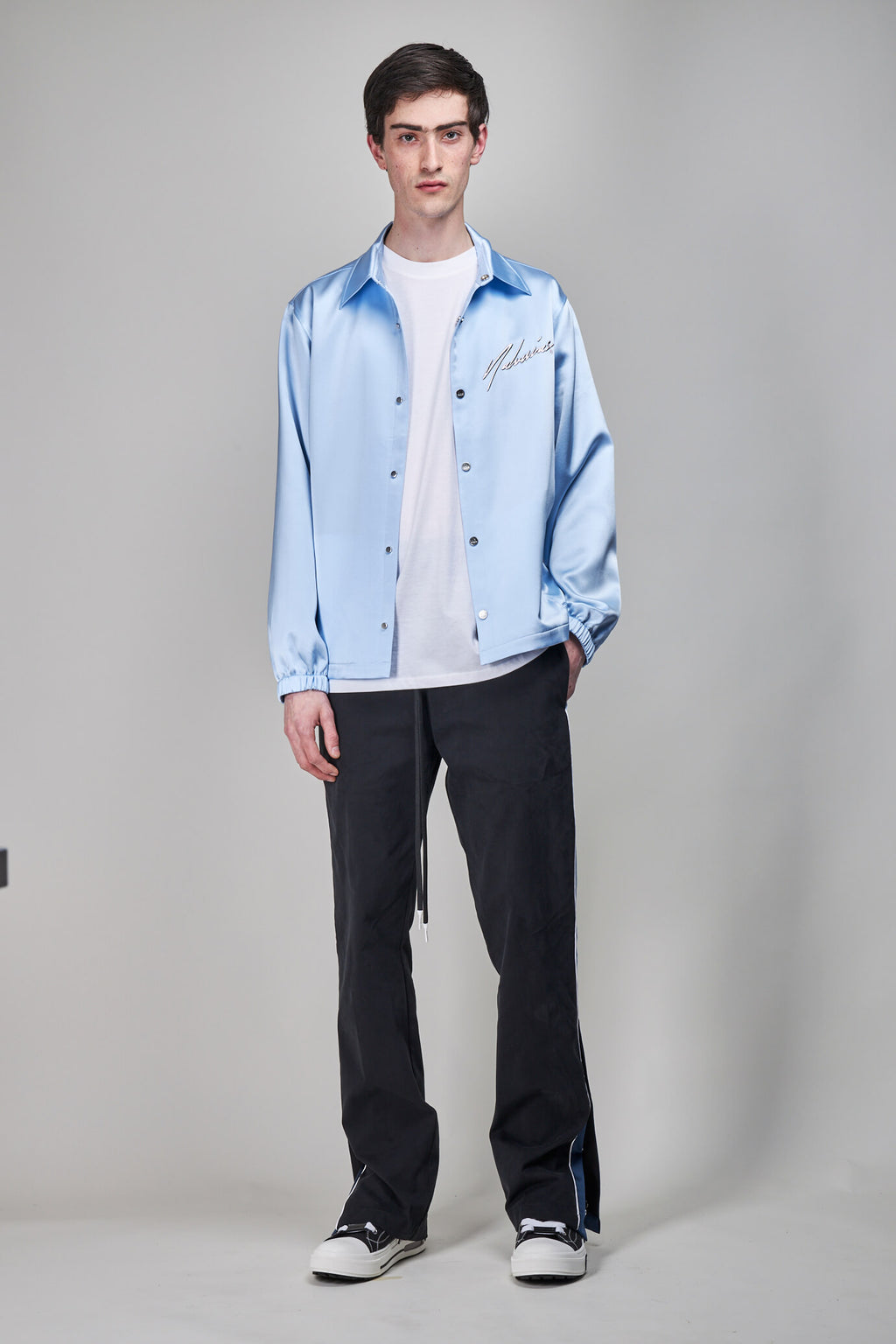 Track Pant, black blue