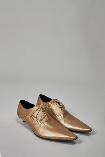 Ladies Acces Gold Heels