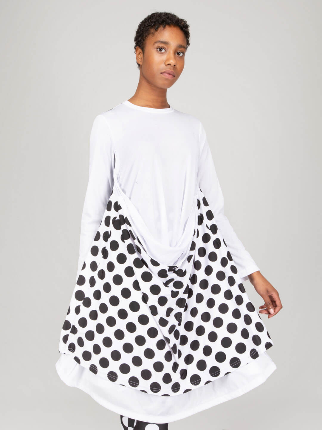Comme des Garçons midi dresses Ladies Laye longsleeve in elegant design