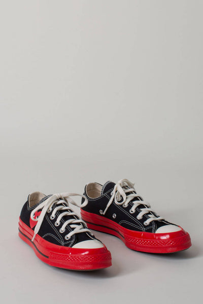 Converse CDG Play Low Rote Sohle