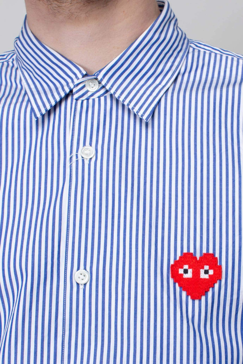 Comme des Garçons PLAY - Mens Shirt Woven Stripe - LABELS