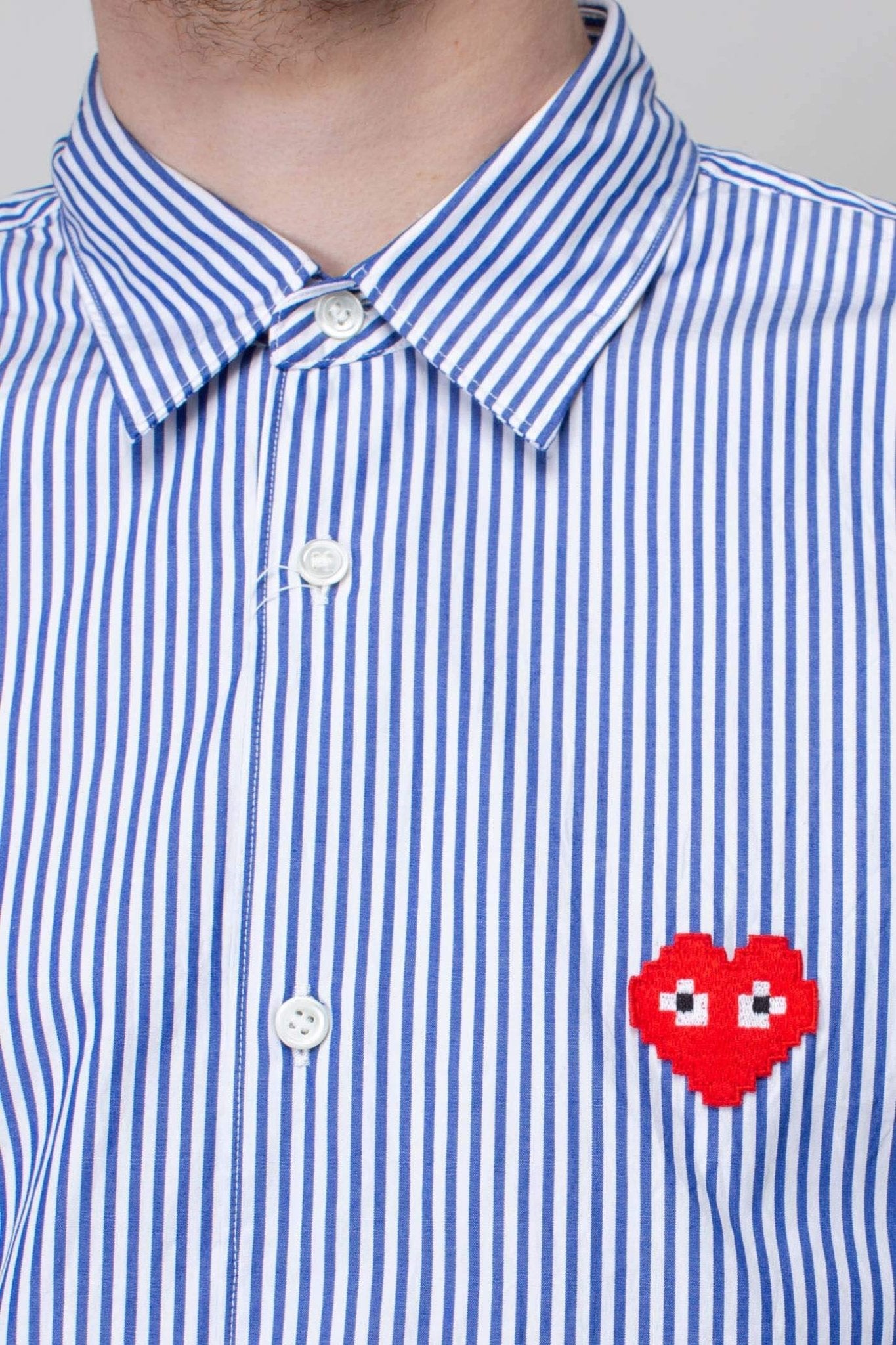 Comme des Garçons PLAY - Mens Shirt Woven Stripe - LABELS