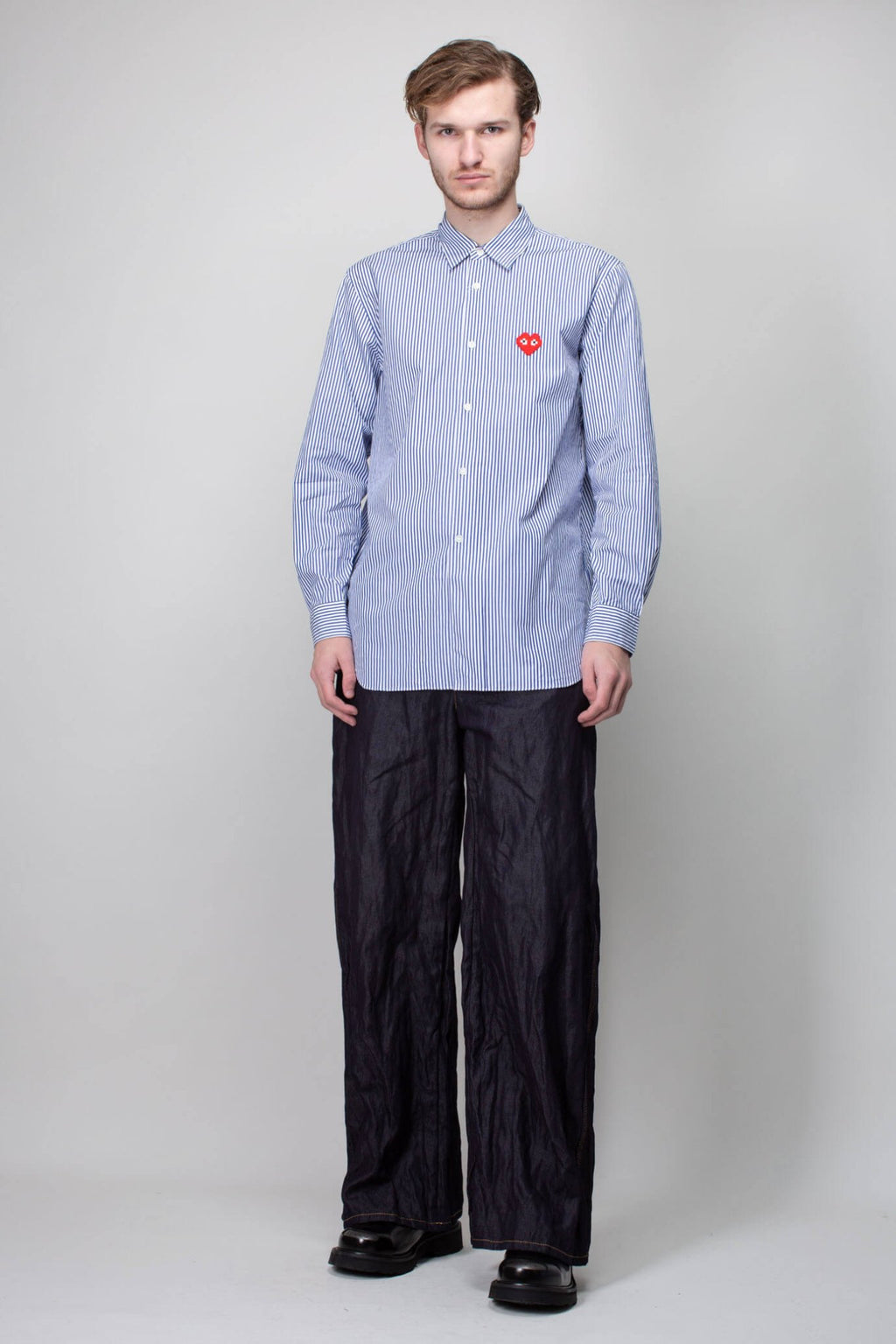 Comme des Garçons PLAY - Mens Shirt Woven Stripe - LABELS