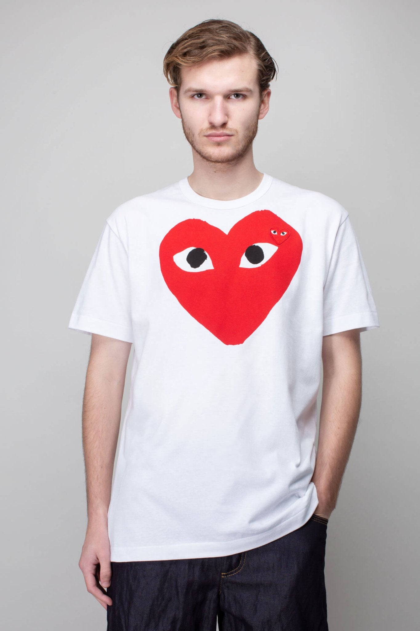 Comme des Garçons PLAY - Mens T-Shirt Short Sleeve Knit - LABELS