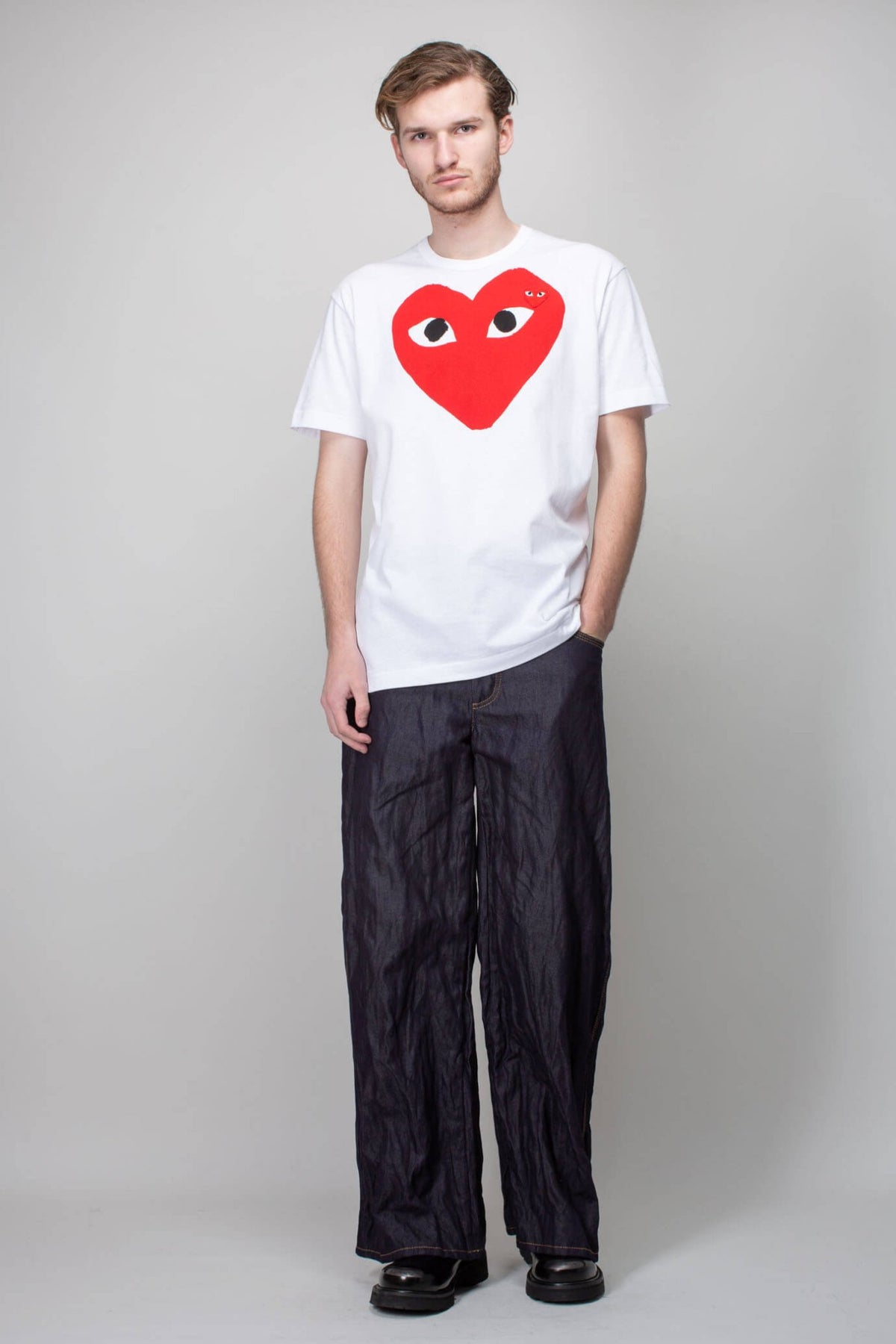 Comme des Garçons PLAY - Mens T-Shirt Short Sleeve Knit - LABELS