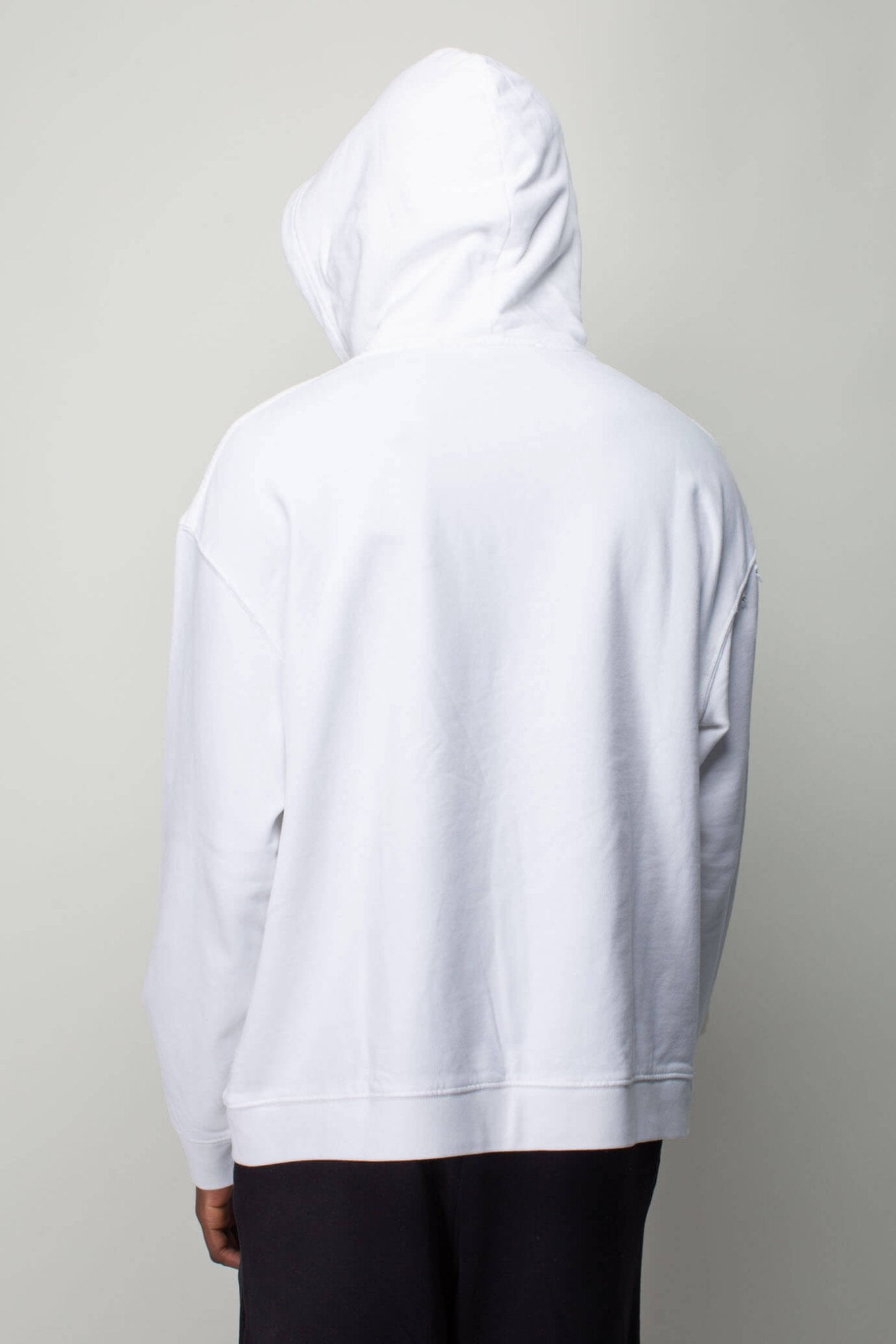 Raf Simons - Destroyed Regular fit Hoodie with R print - LABELS